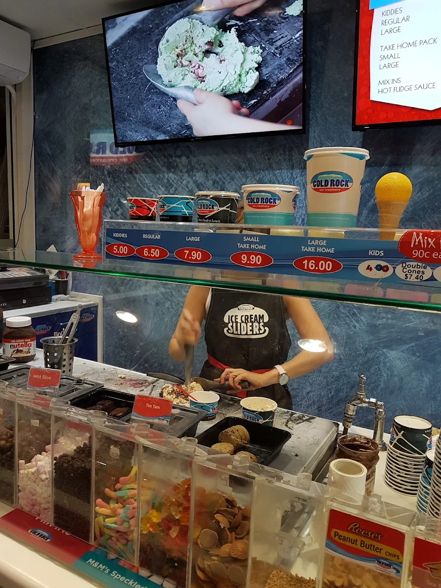 Menu, Cold Rock Ice Creamery Airlie Beach