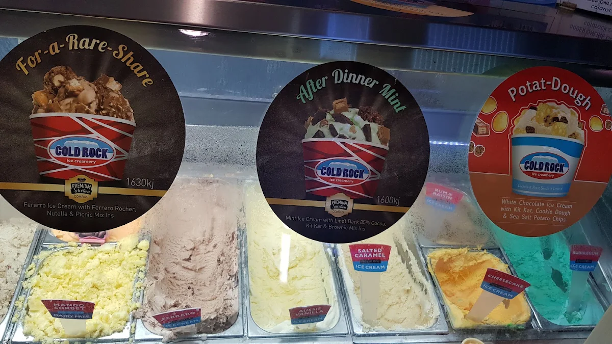 Menu, Cold Rock Ice Creamery Airlie Beach