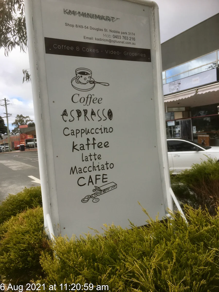 Menu, KM minimart