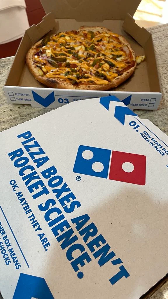 Menu, Domino's Pizza Hobart
