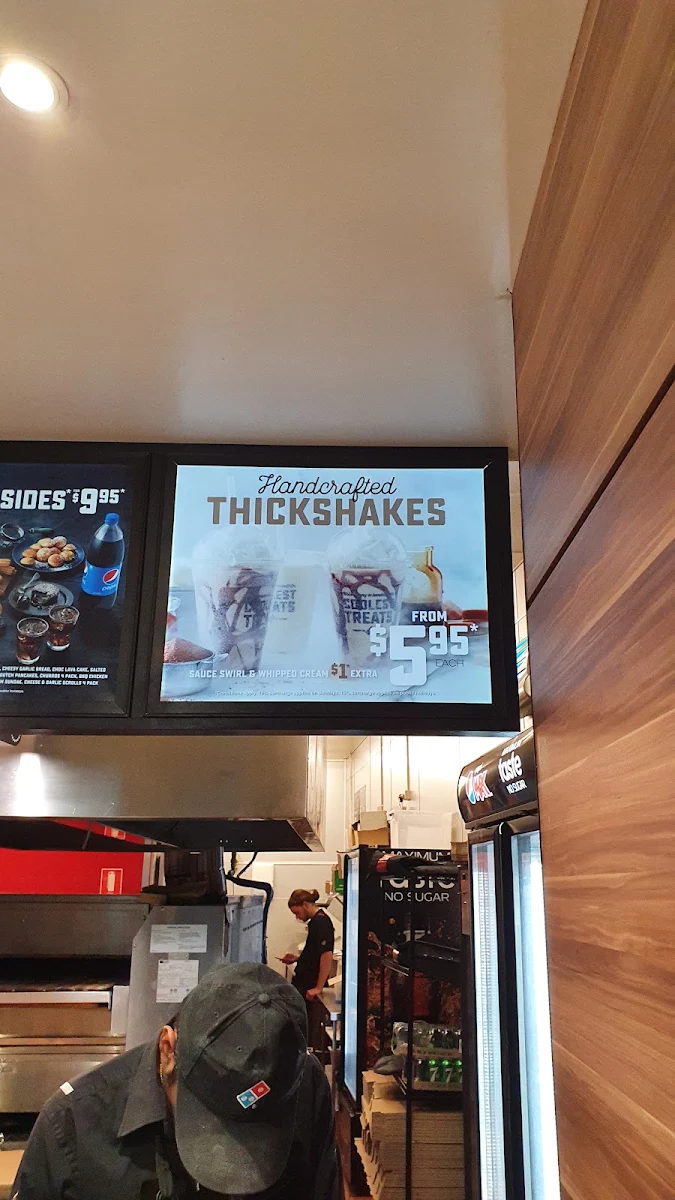 Menu, Domino's Pizza Hobart