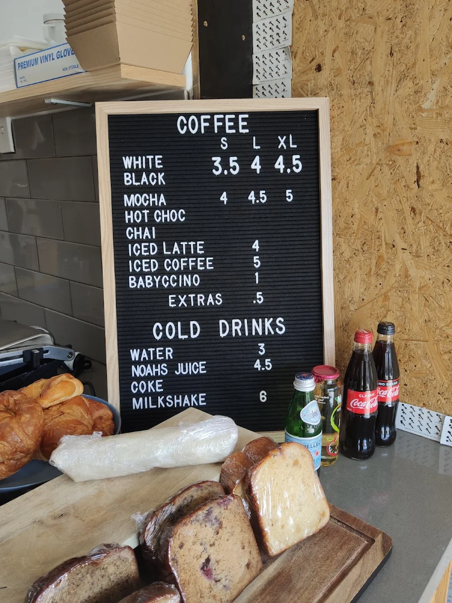 Menu, Mr. Smith Espresso Bar