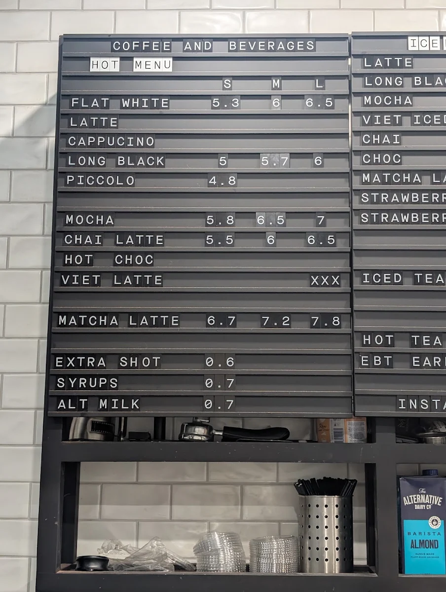 Menu, Ca Phe In