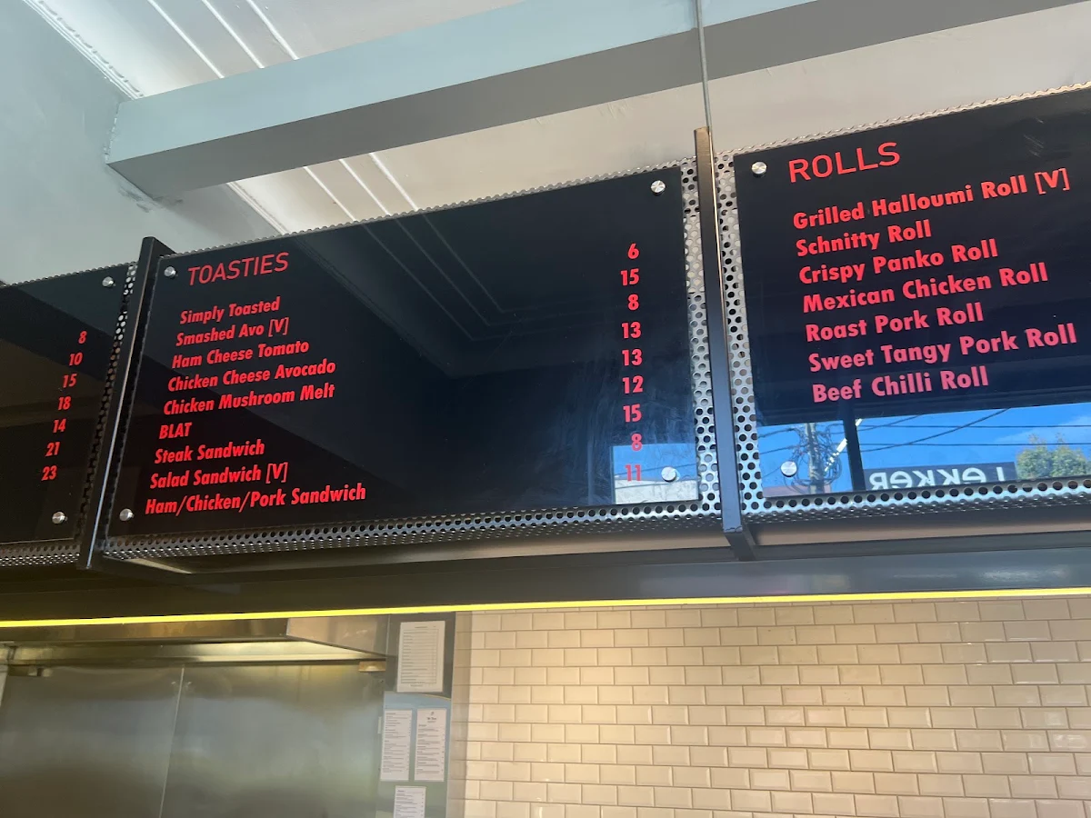 Menu, Mr Toast Cafe