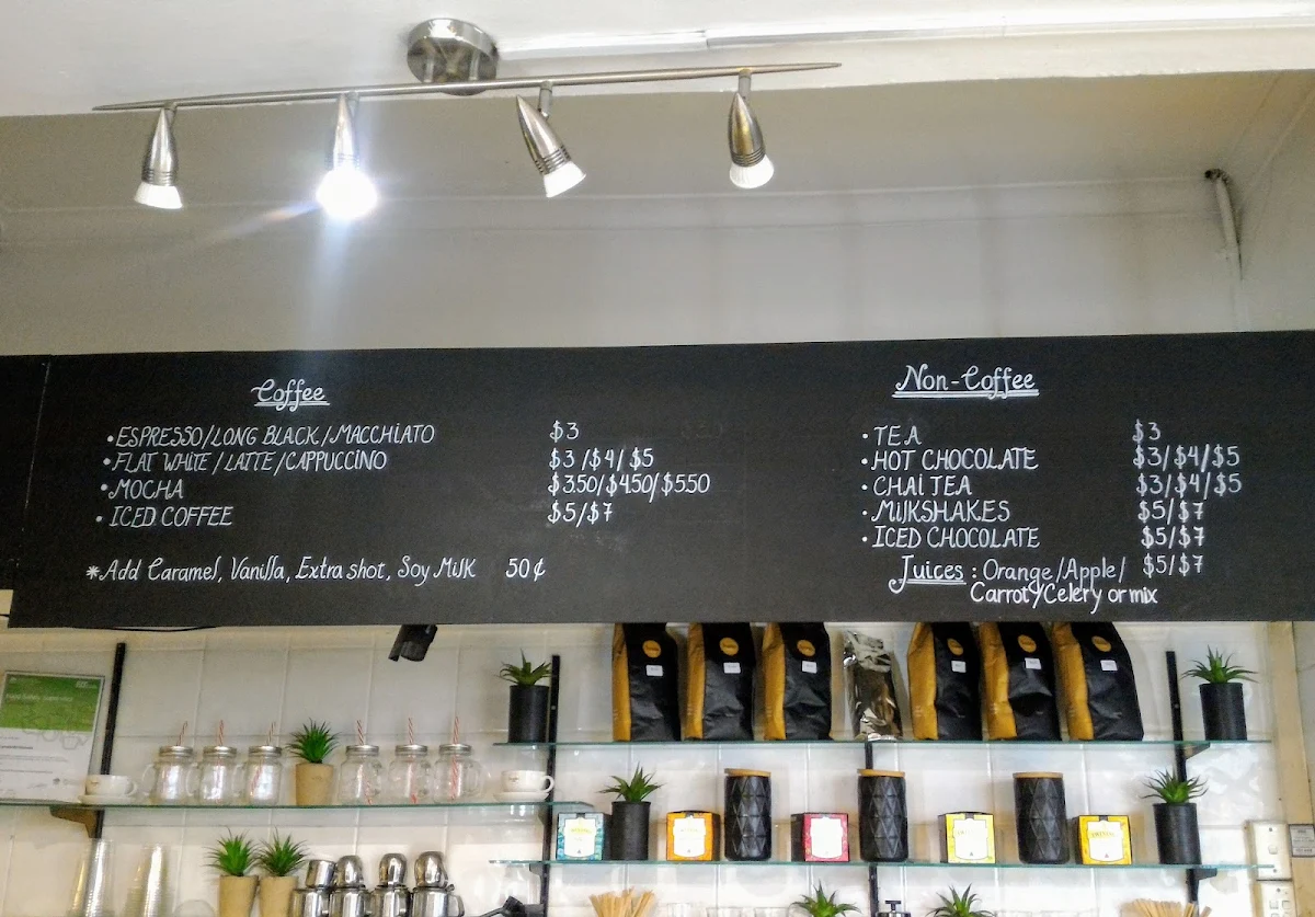 Menu, Mr Toast Cafe