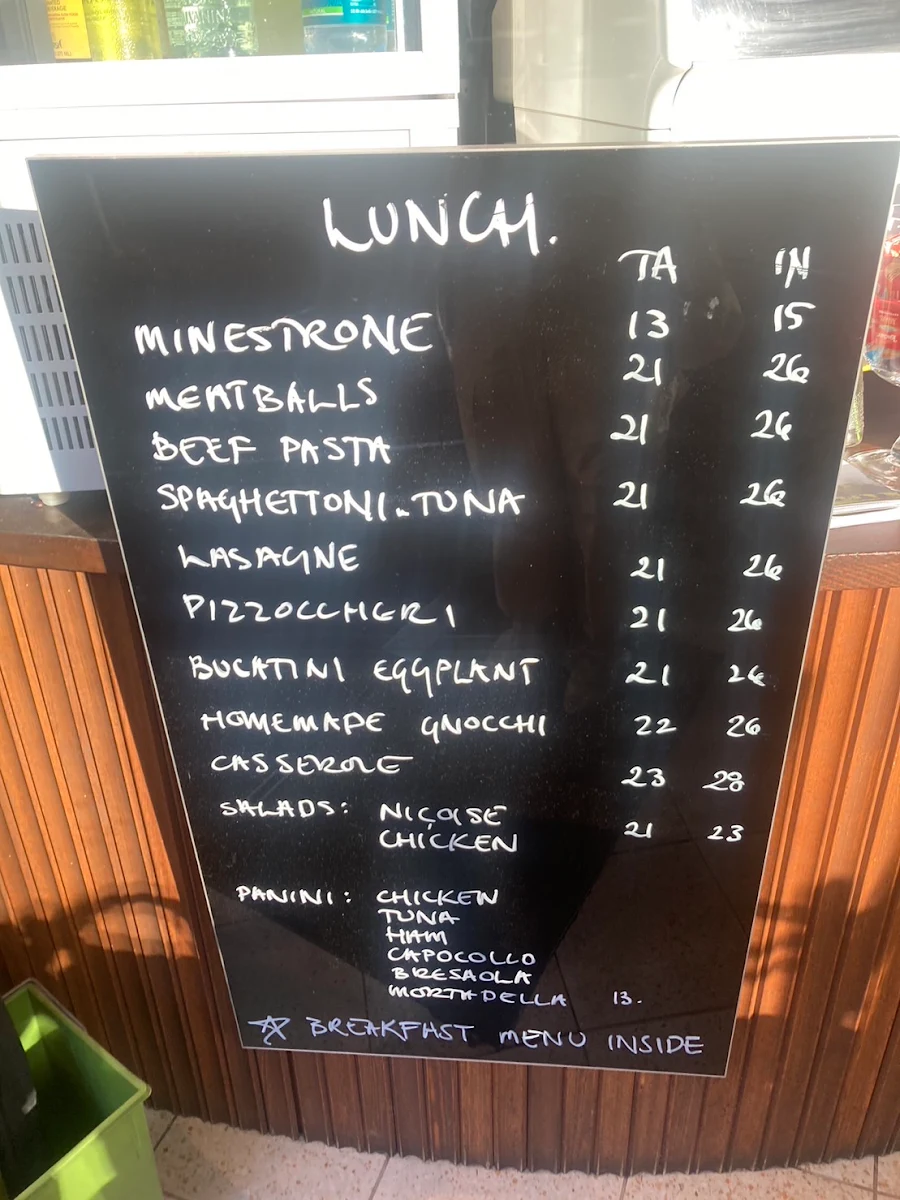 Menu, Speck