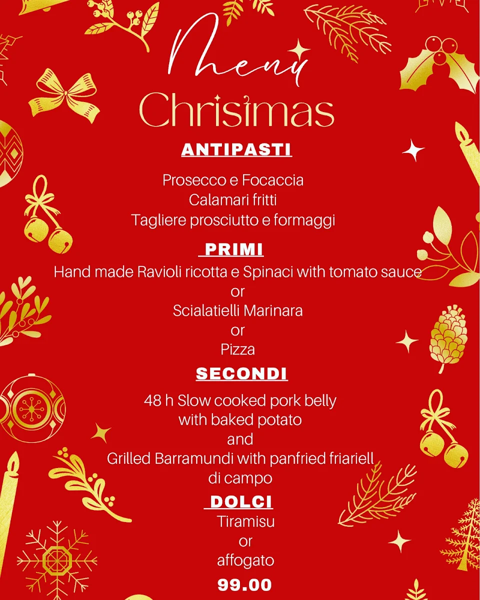 Menu, That's Amore Haberfield