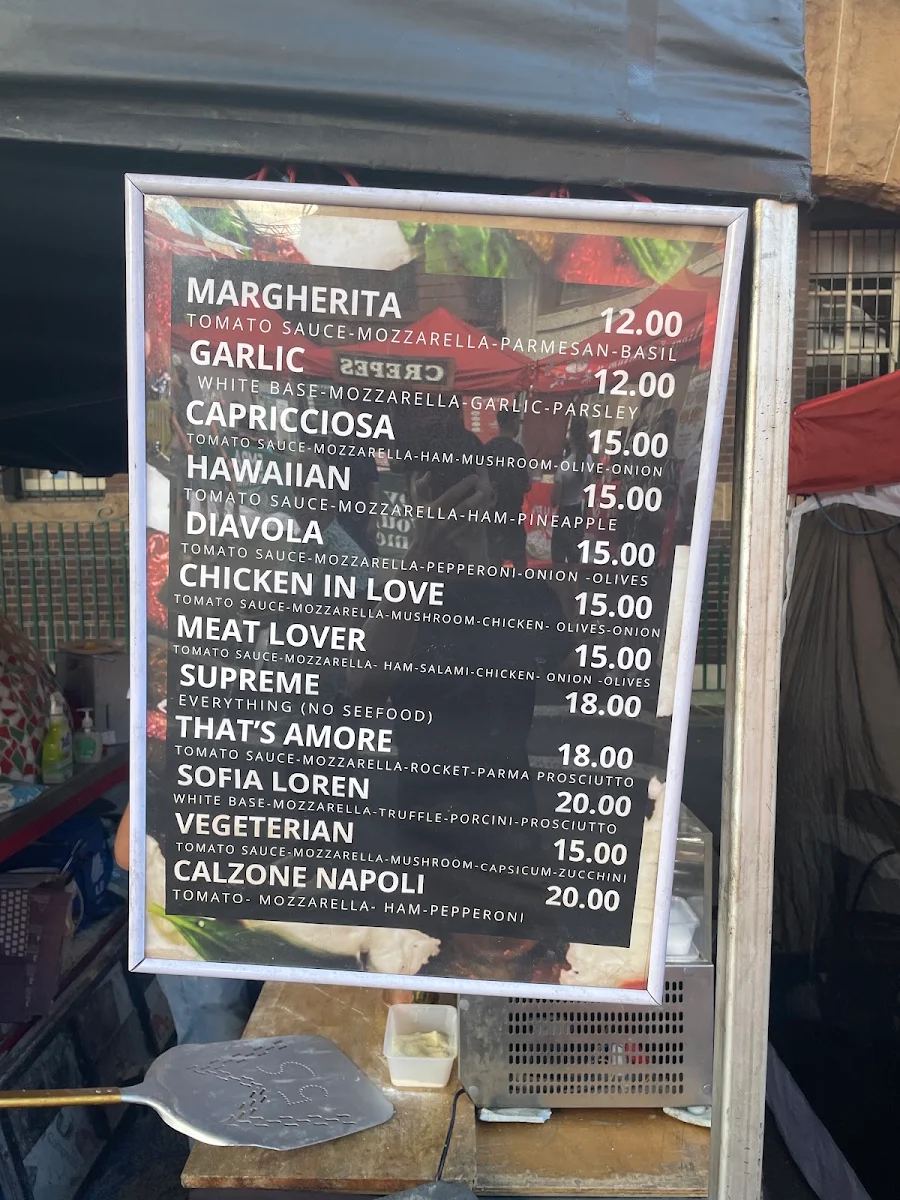 Menu, That's Amore Haberfield