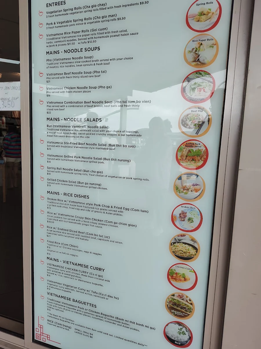 Menu, Tam's Kitchen