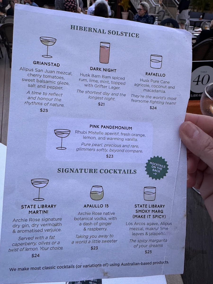 Menu, The Library Bar