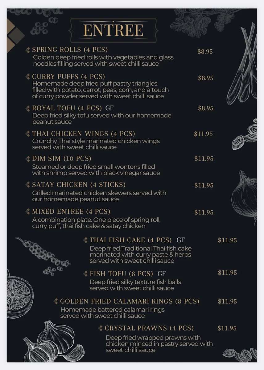 Menu, Northern Star Thai Restaurant