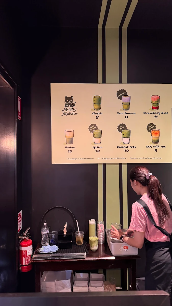 Menu, Mushy Matcha