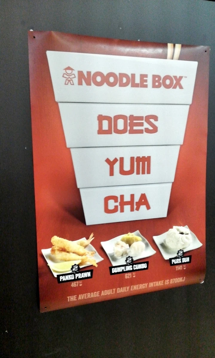 Menu, Noodle Box Ballarat