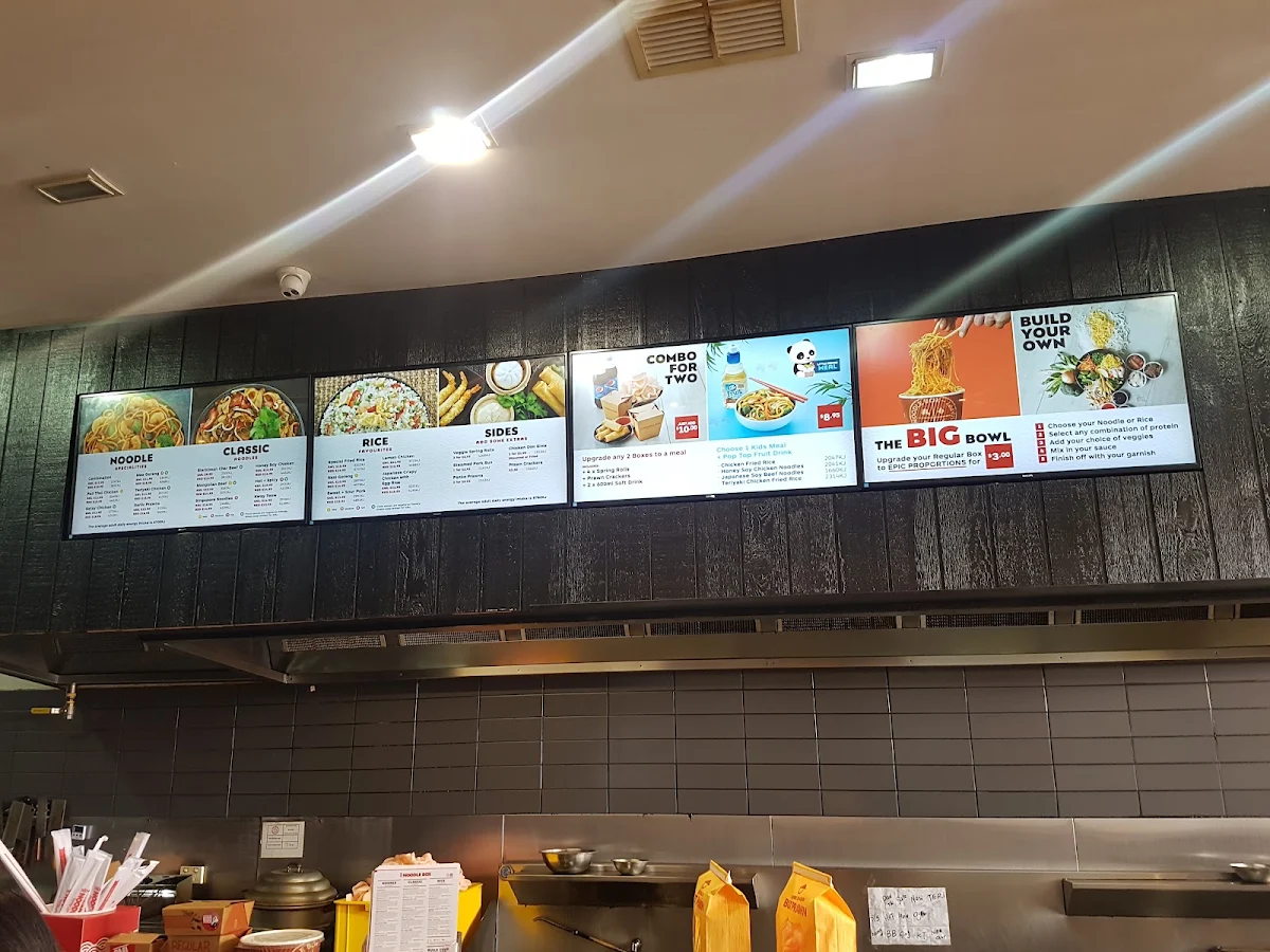 Menu, Noodle Box Ballarat
