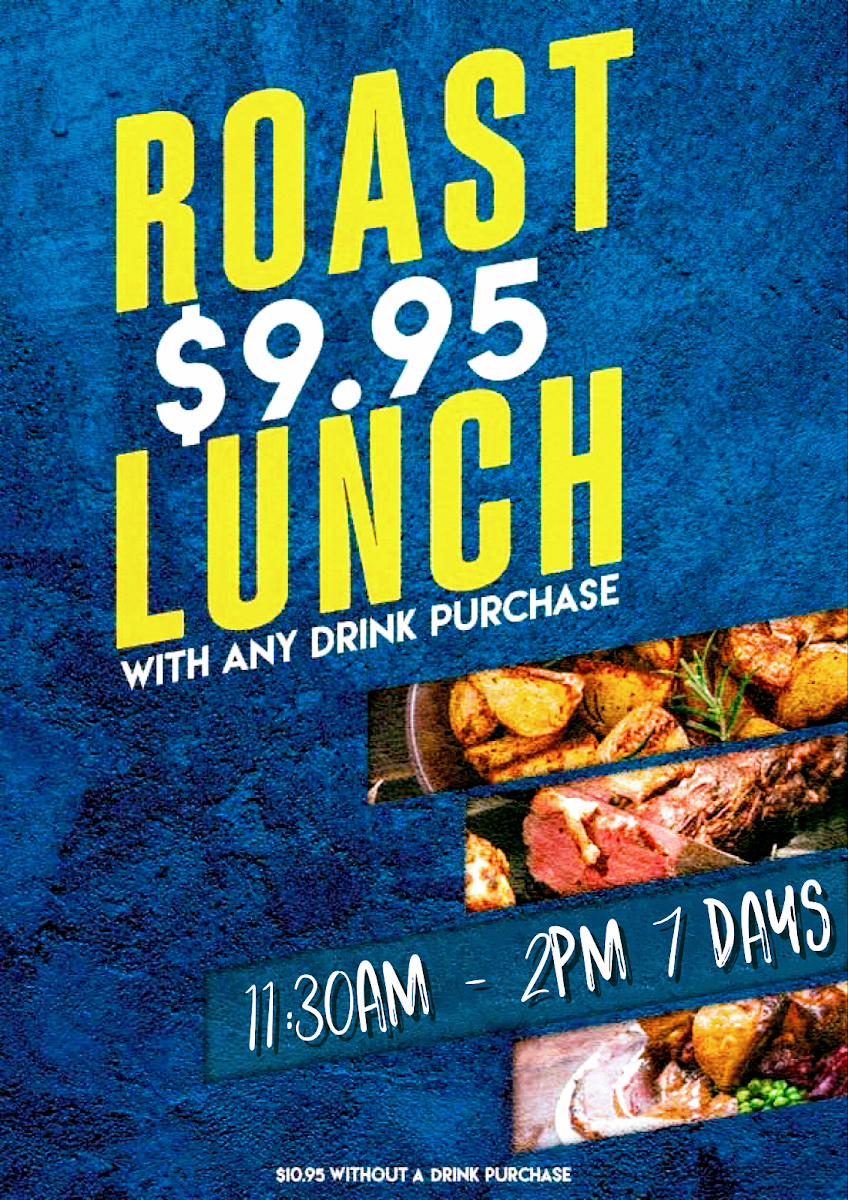 Menu, RQ'S Tavern