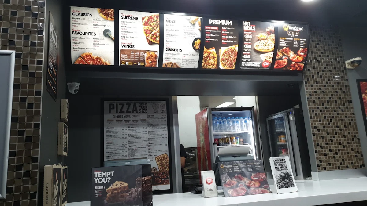 Menu, Pizza Hut Bankstown