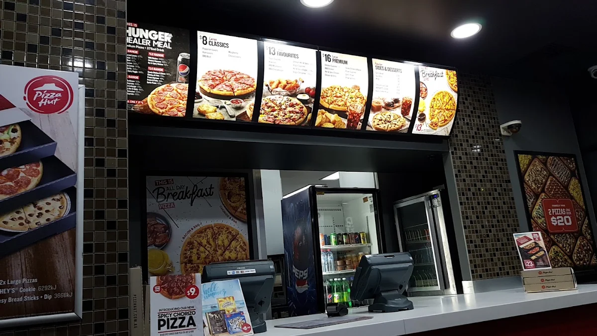 Menu, Pizza Hut Bankstown