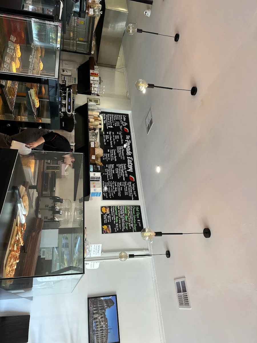 Menu, The Parade Eatery