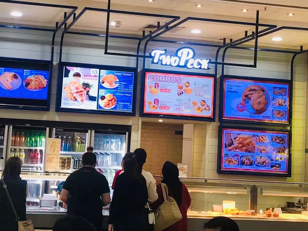 Menu, Two Peck Crispy Chicken