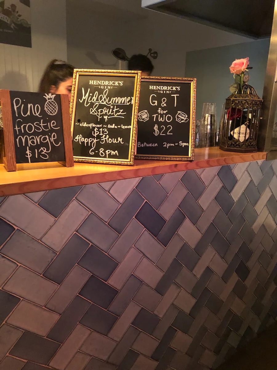 Menu, The Rooftop Sydney