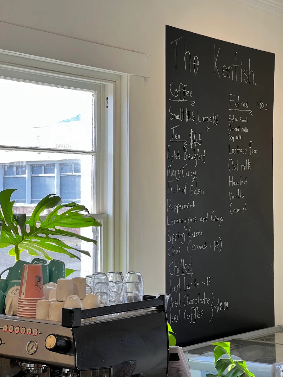 Menu, The Kentish Tasmania