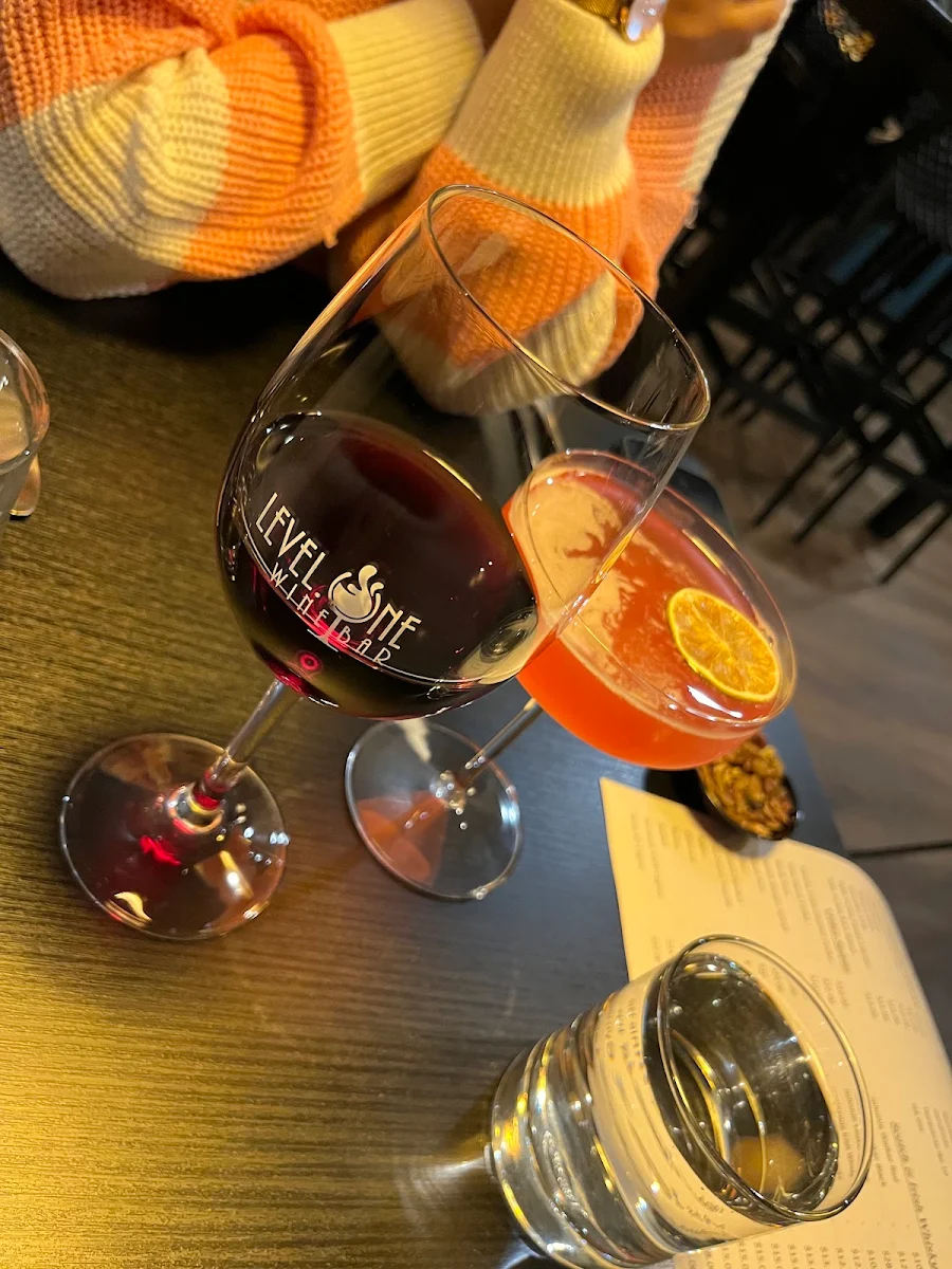 Menu, Level One Wine Bar & Restaurant