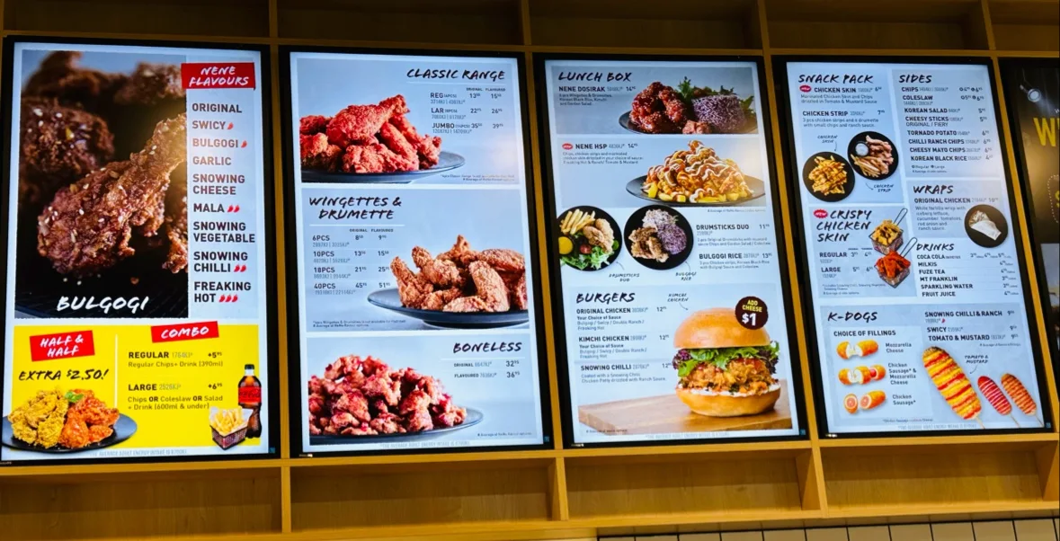 Menu, NeNe Chicken Parkmore Shopping Centre