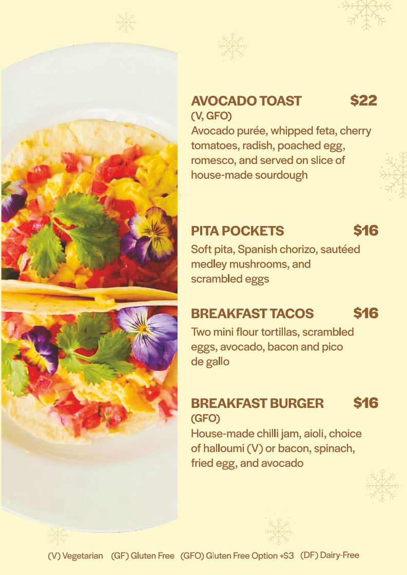 Menu, EQ Cafe & Bakehouse | Fyshwick