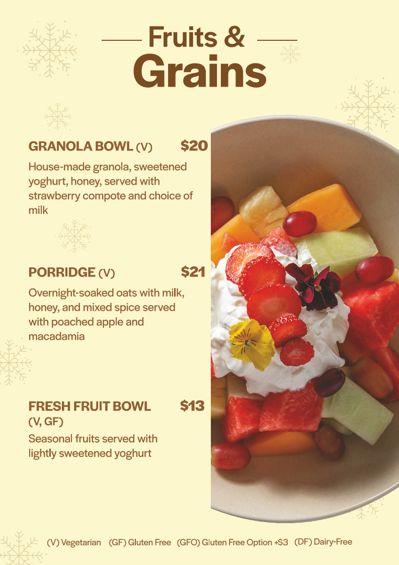 Menu, EQ Cafe & Bakehouse | Fyshwick