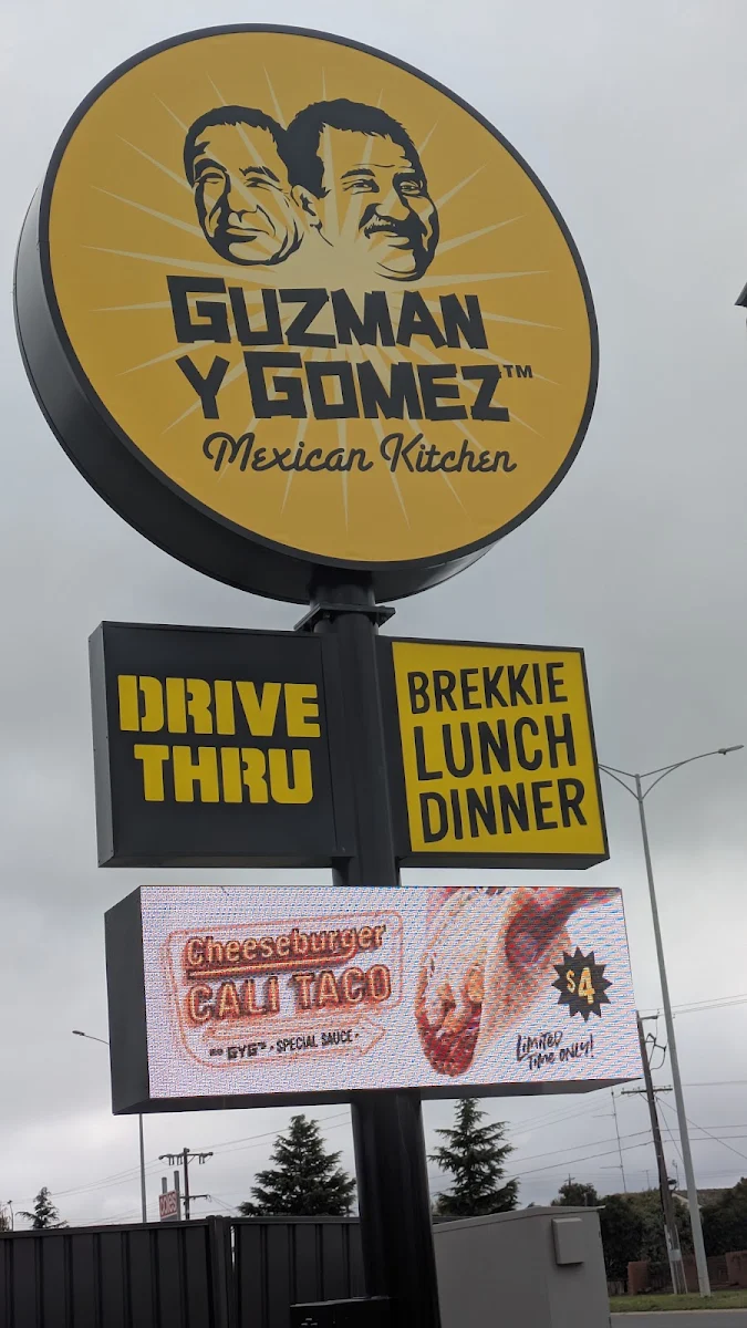 Menu, Guzman y Gomez - Sebastopol