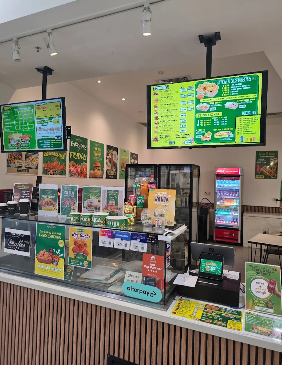 Menu, Potato Corner Cranbourne North