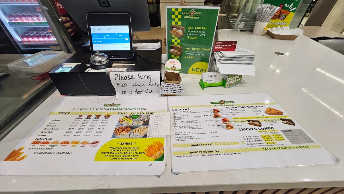 Menu, Potato Corner Cranbourne North