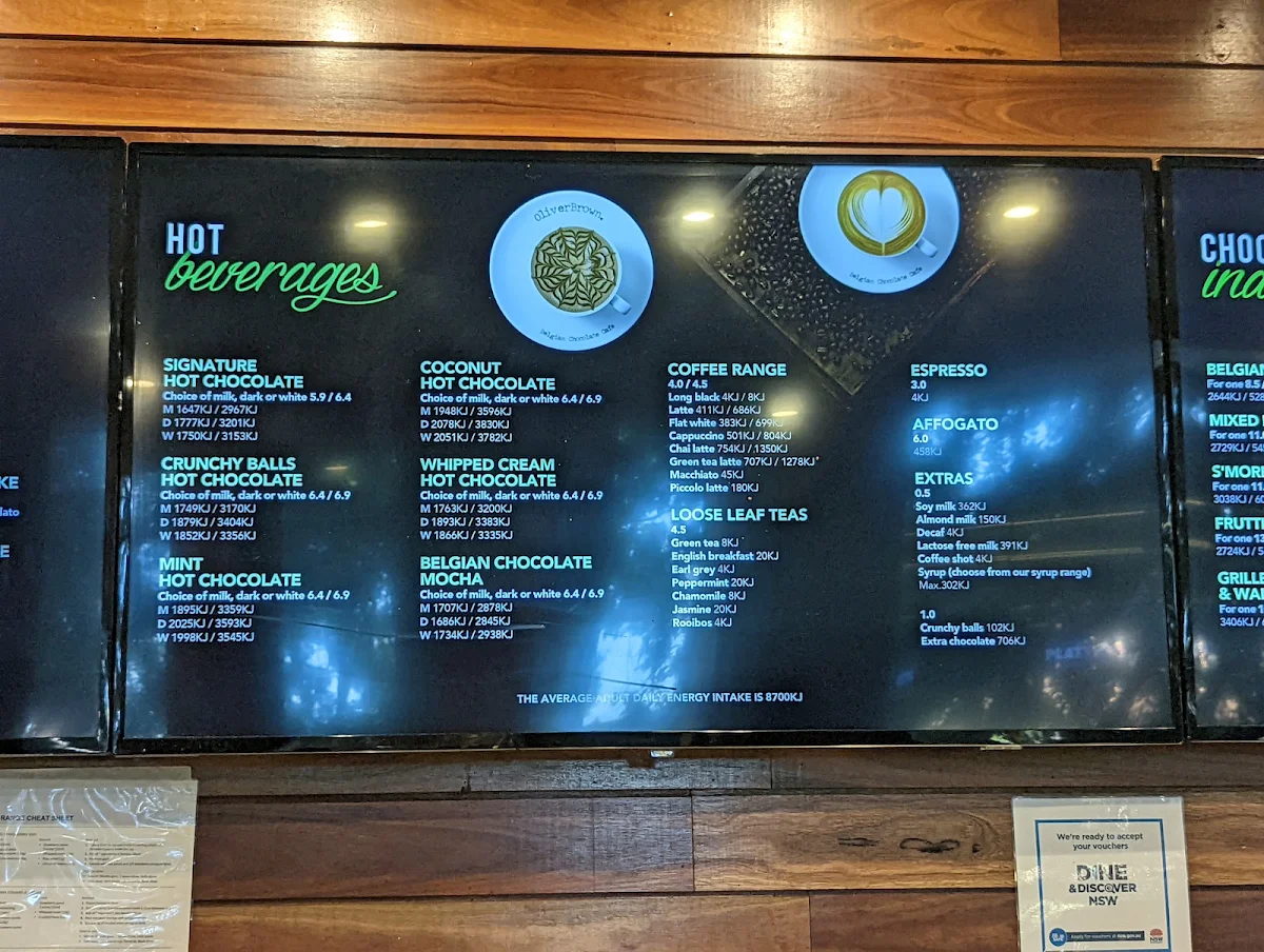 Menu, Oliver Brown