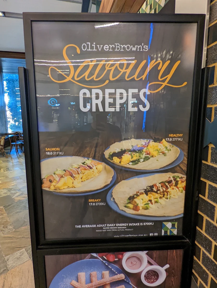 Menu, Oliver Brown