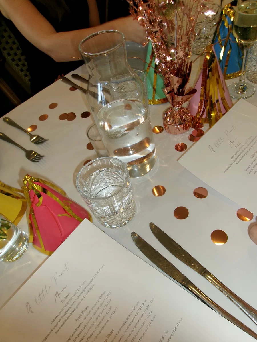 Menu, Little Parrot Cronulla