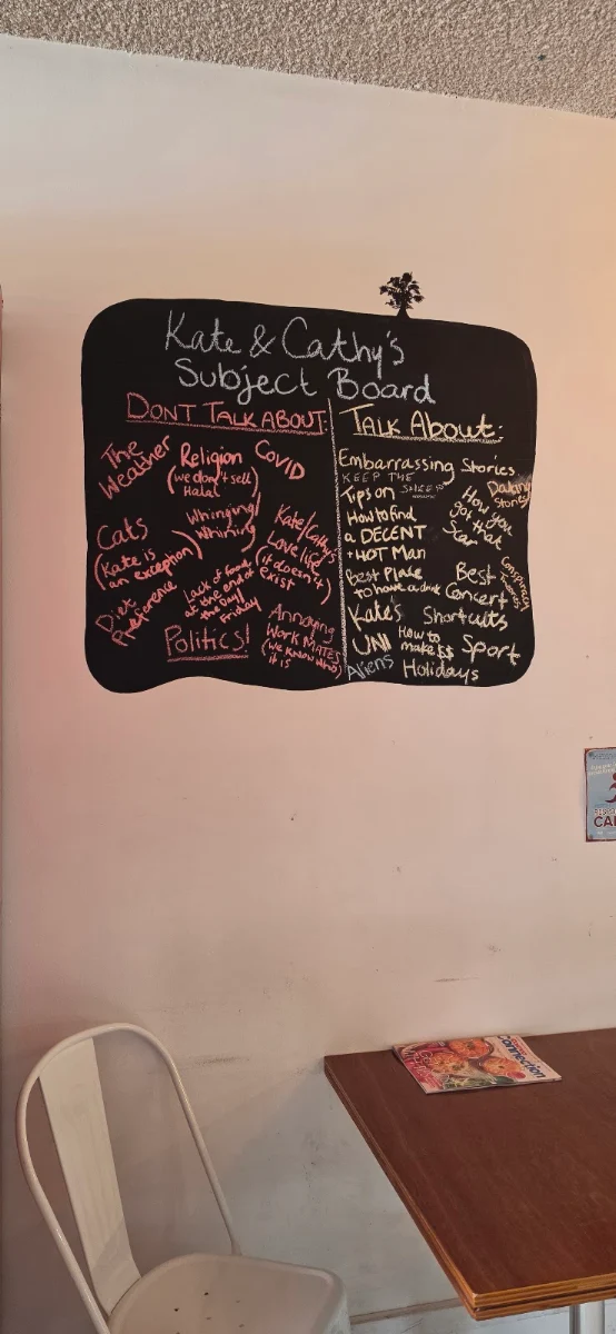 Menu, Little Mia Cafe