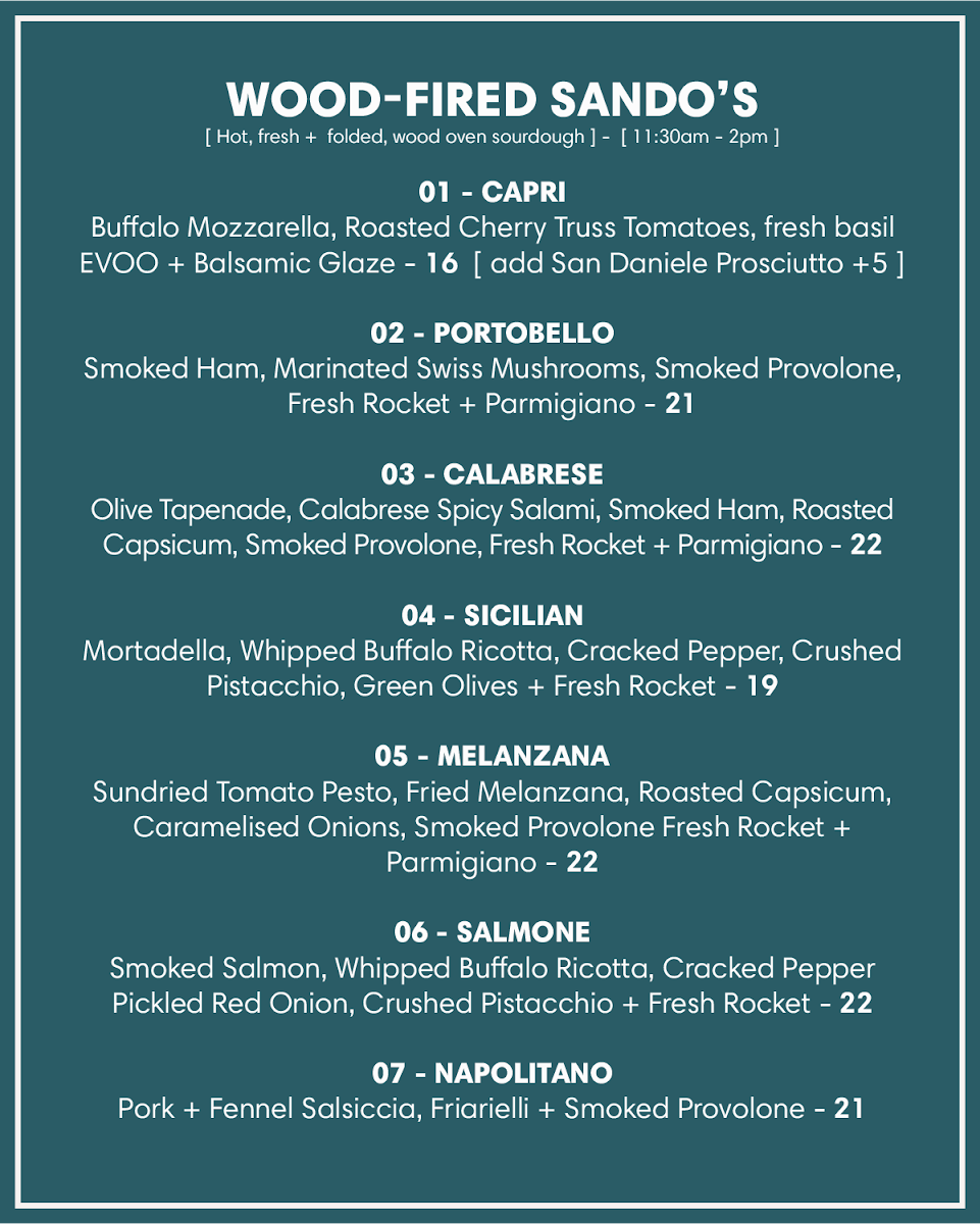 Menu, Meccanica