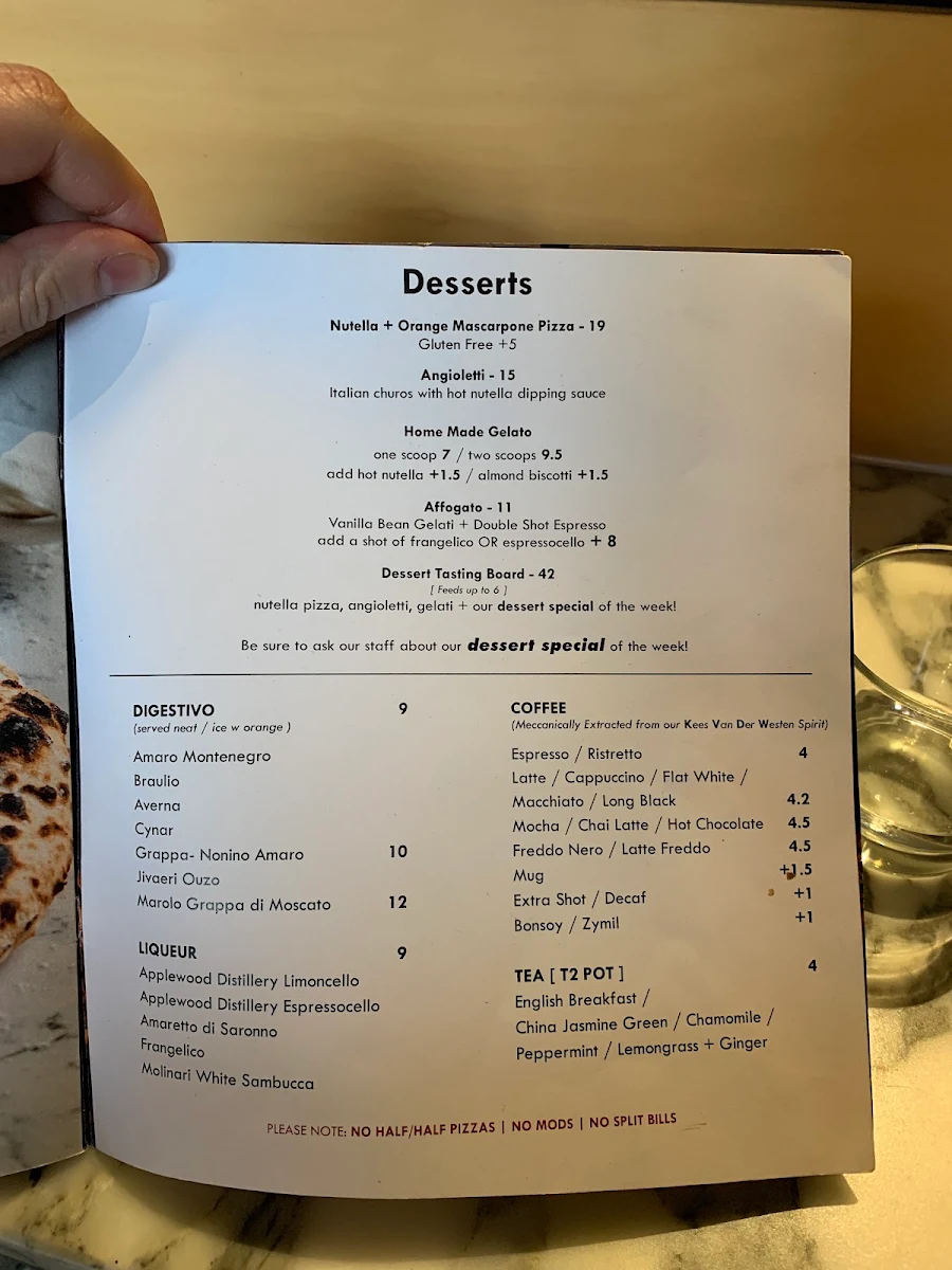 Menu, Meccanica