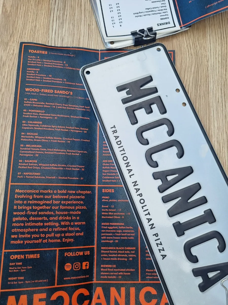 Menu, Meccanica