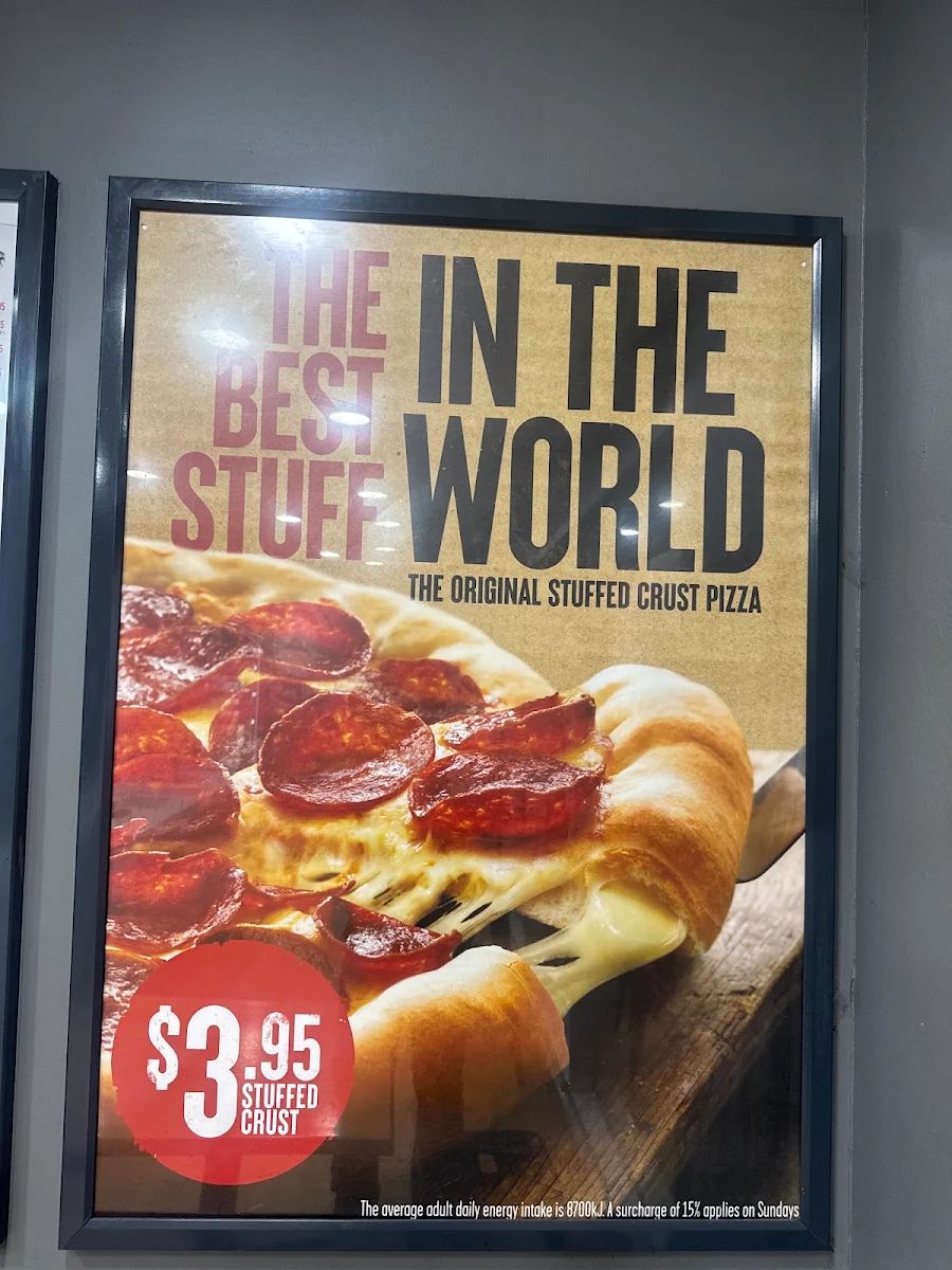 Menu, Pizza Hut