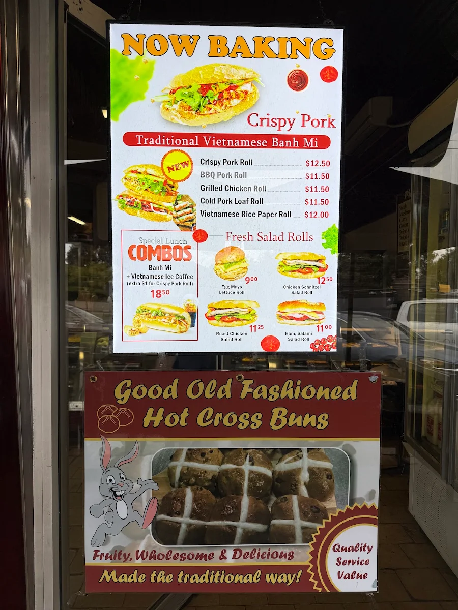 Menu, Bakers Choice