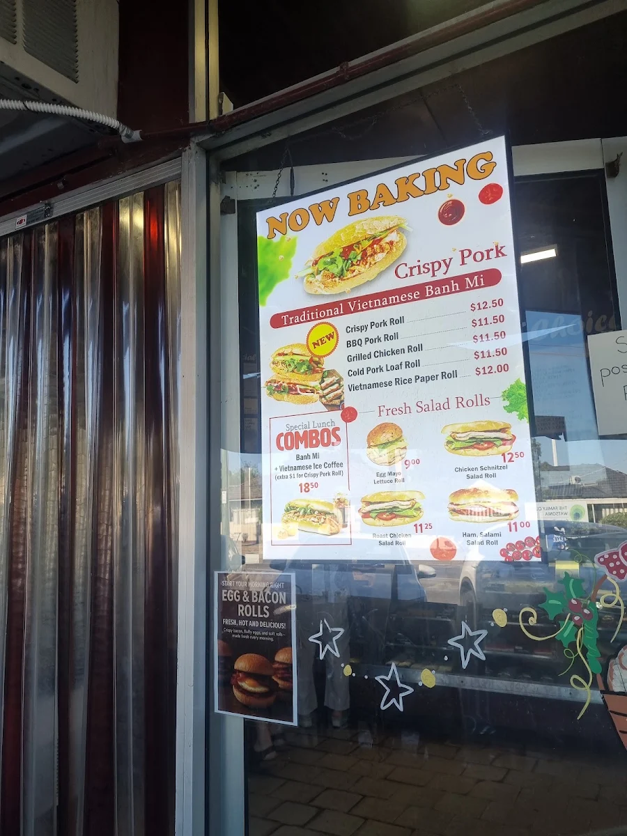 Menu, Bakers Choice