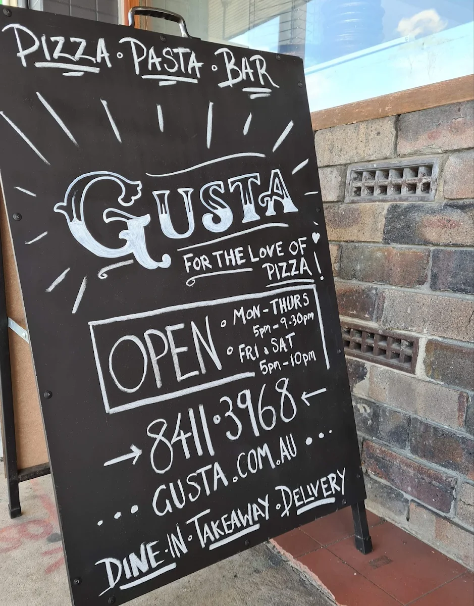 Menu, Gusta