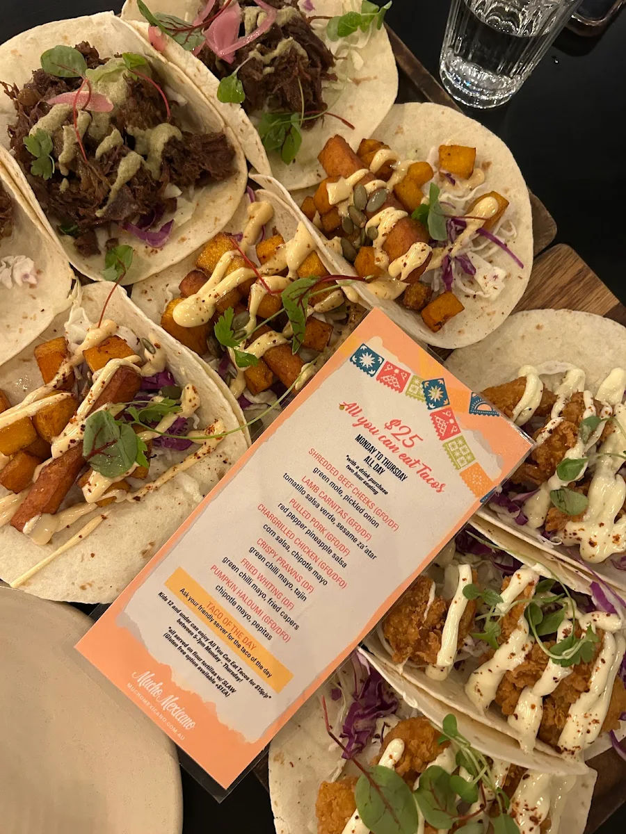 Menu, Mucho Mexicano