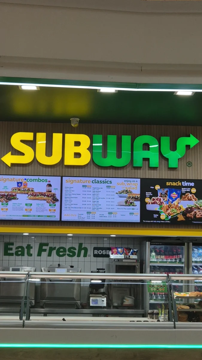 Menu, Subway Roselands