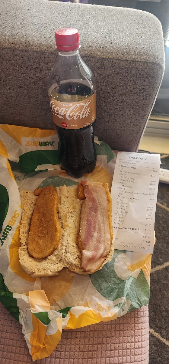 Menu, Subway Roselands