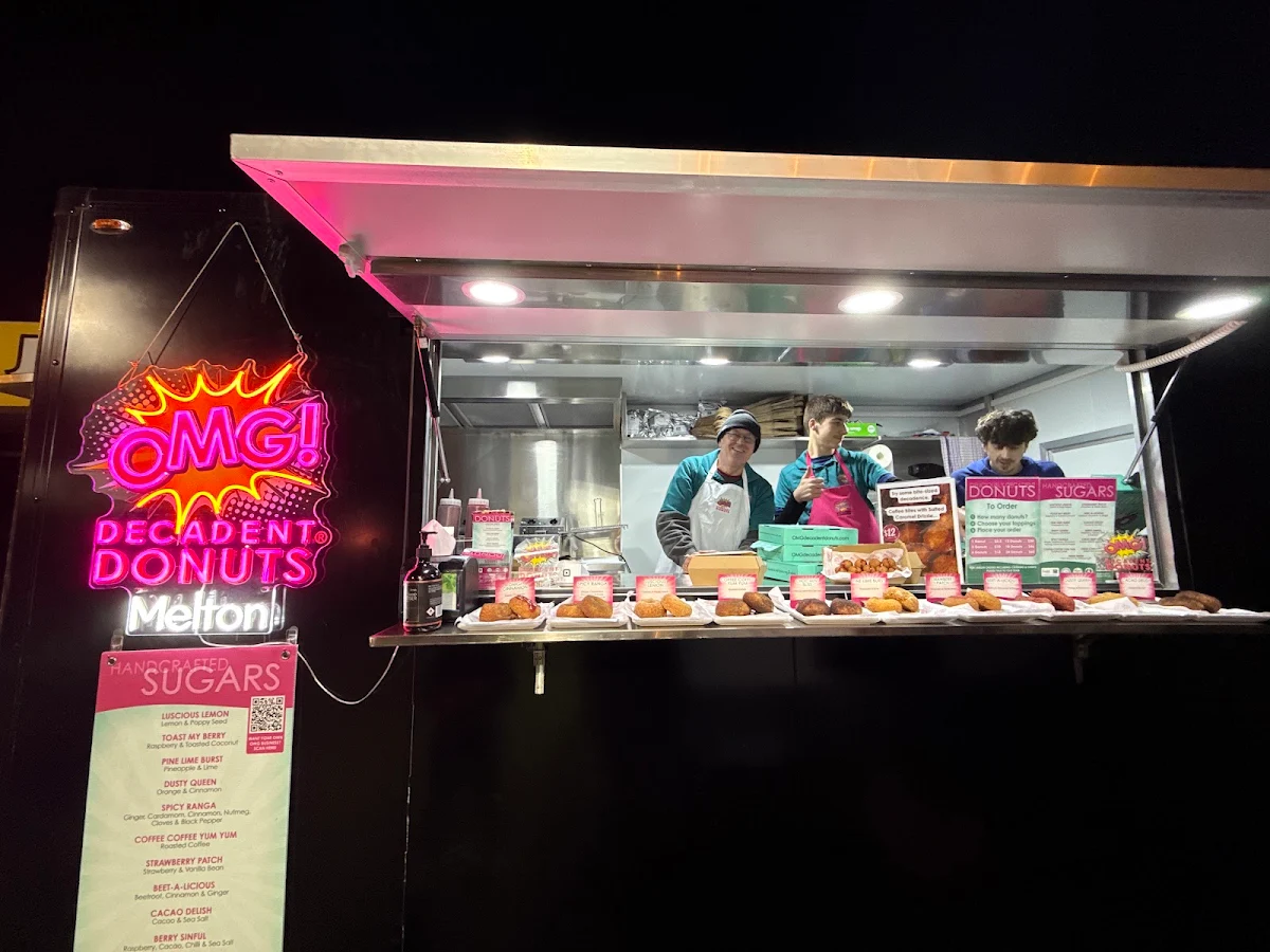 Menu, OMG Decadent Donuts Melton
