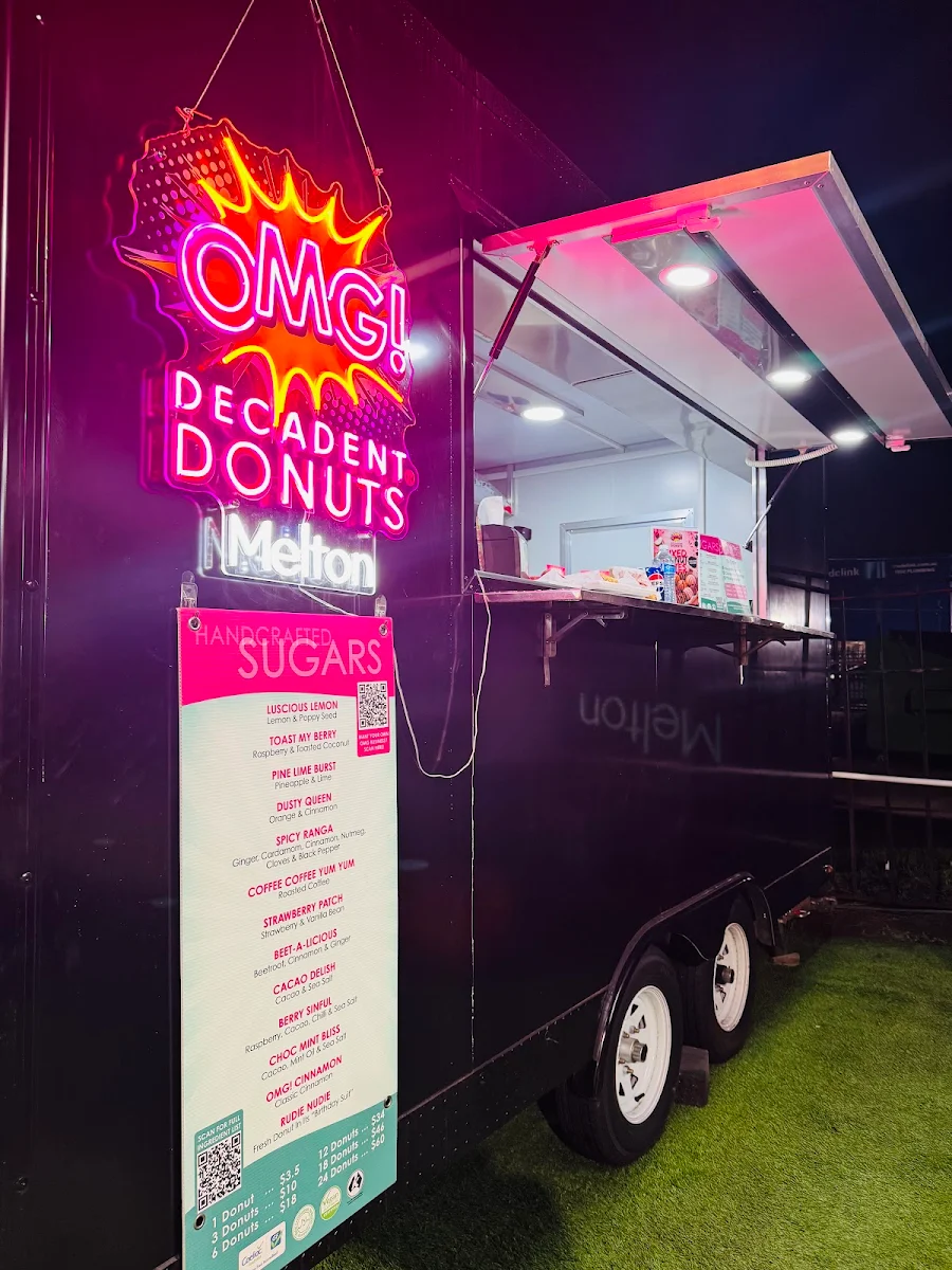 Menu, OMG Decadent Donuts Melton
