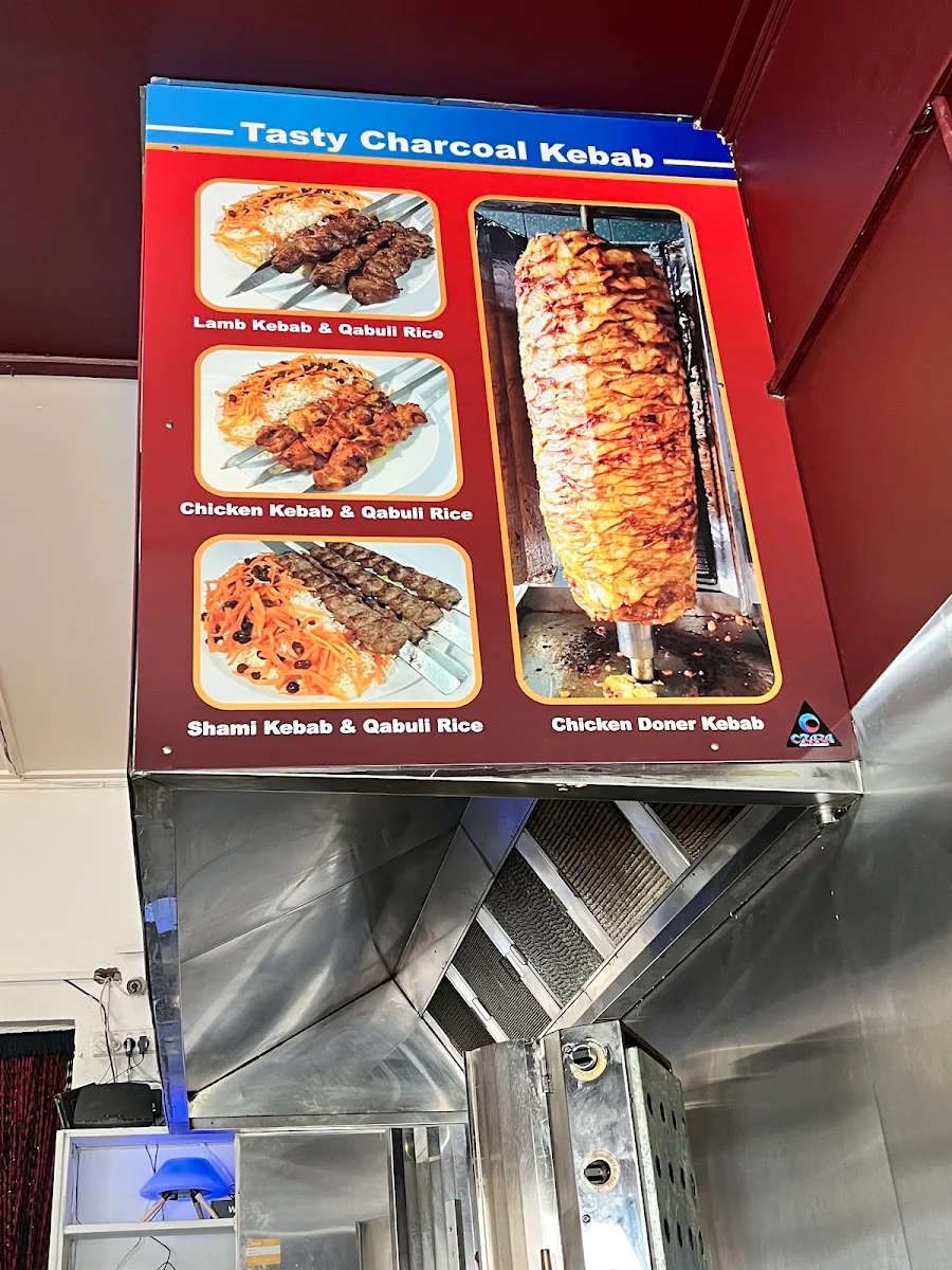 Menu, TASTY CHARCOAL KEBAB