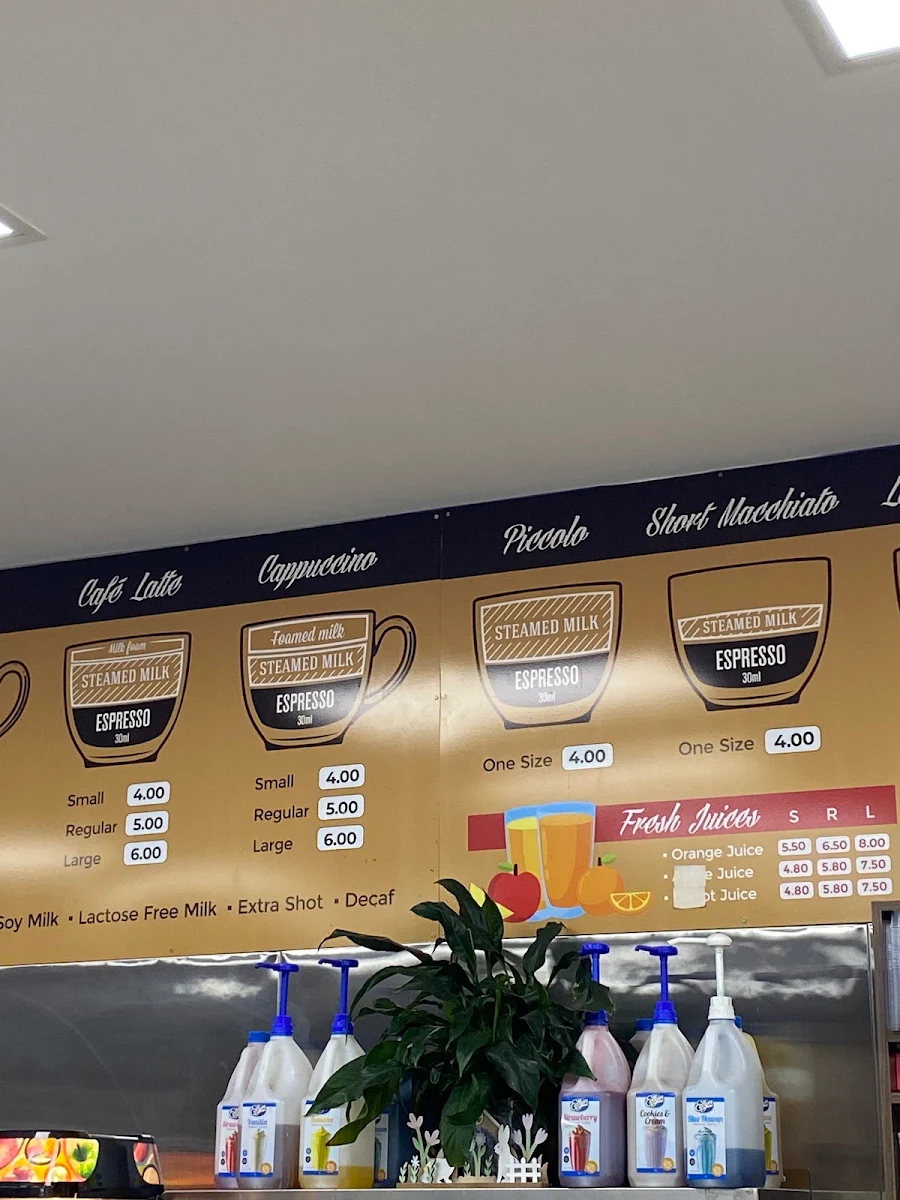 Menu, Ravenhill Cafe